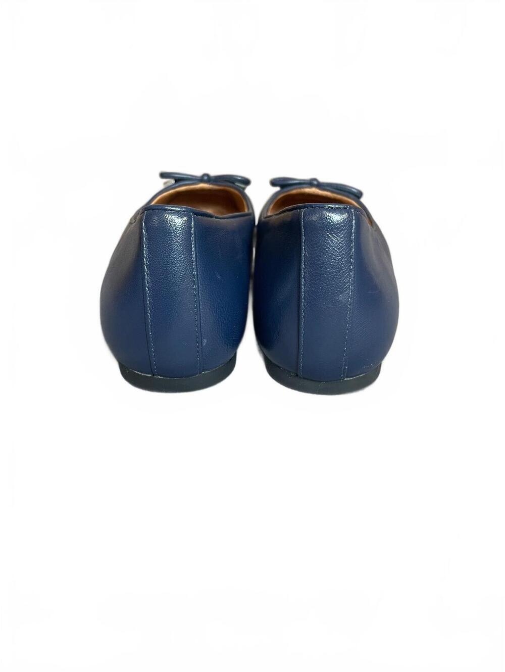 Vionic Klara navy ballet flats with bow detail 8 - Picture 5 of 8